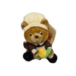 Russ Luv Pets Priscilla Stuffed Animal Bear Chef Cook Corn